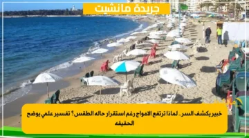 خبير يكشف السر.. لماذا ترتفع الأمواج رغم استقرار حالة الطقس؟ تفسير علمي يوضح الحقيقة 1